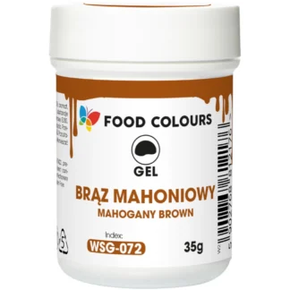 Barwnik w żelu Foodcolours - Brąz mahoniowy 35g