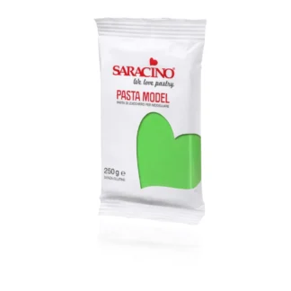 Masa cukrowa do modelowania - Saracino - Jasno zielona - 250 g