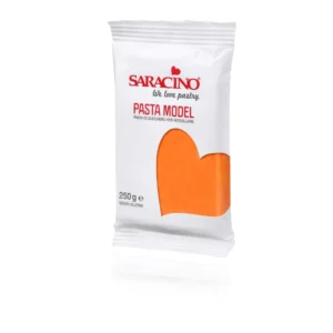 zdjęcie Saracino-pasta cukrowa do modelowania-250g Pomarańczowy
