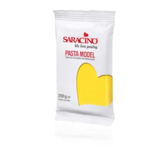 Masa cukrowa do modelowania - Saracino - Żółta - 250 g