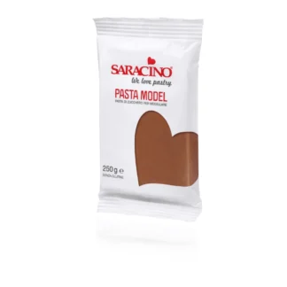 Masa cukrowa do modelowania - Saracino - Brązowy - 250 g