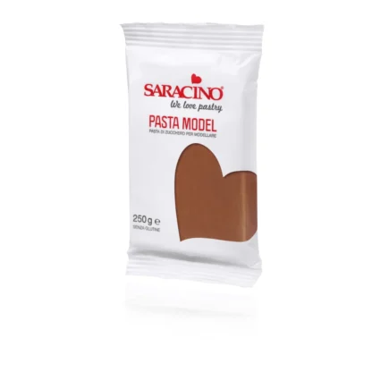 Masa cukrowa do modelowania - Saracino - Brązowy - 250 g