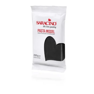 Masa cukrowa do modelowania - Saracino - Czarna - 250 g