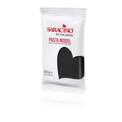 Masa cukrowa do modelowania - Saracino - Czarna - 250 g
