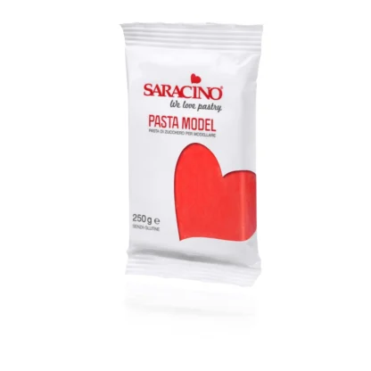 Saracino-pasta cukrowa do modelowania 250g Czerwony