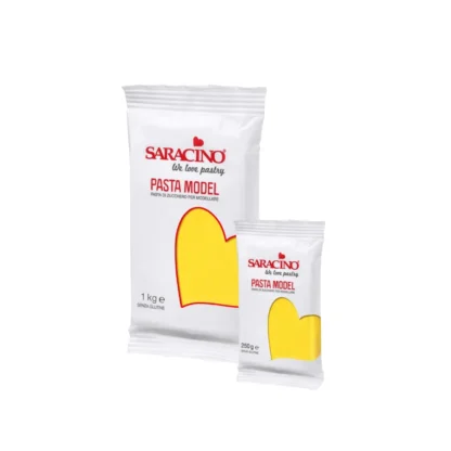 Masa cukrowa do modelowania figurek - Saracino - Żółta
