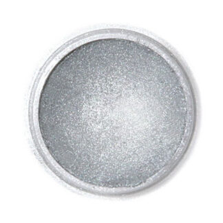 Metaliczny, perłowy barwnik spożywczy w proszku Fractal - Dark Silver, Ciemny Srebrny (2,5 g)