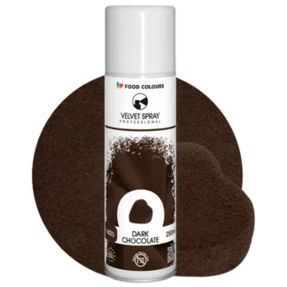 Zamsz w sprayu VELVET SPRAY PROFESSIONAL - Dark Chocolate 250 ml (ciemny brąz, bez E171)