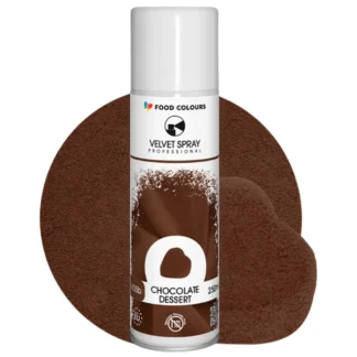 Zamsz w sprayu VELVET SPRAY PROFESSIONAL - Chocolate Dessert 250 ml (czekoladowy brąz, bez E171)