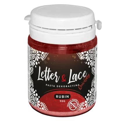 Pasta do malowania i tworzenia koronek- Letter&Lace Neutralna - Rubin 90 g bez 171