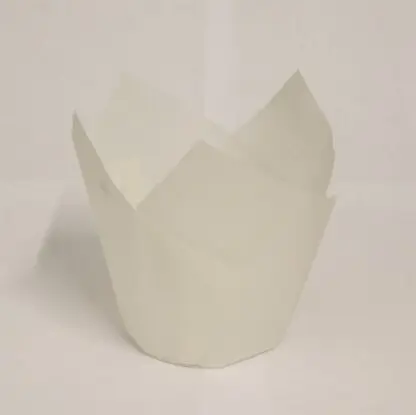 Papilotki Tulipan - Białe - 50 szt.