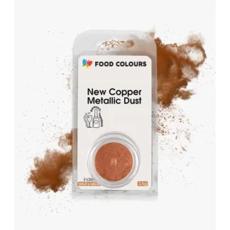 Barwnik w proszku do aerografu i nanoszenia pędzelkiem polskiej produkcji firmy FOODCOLOURS - bez E171 - New  Copper Metallic Dust WS-PJ-145-N - 2,5g