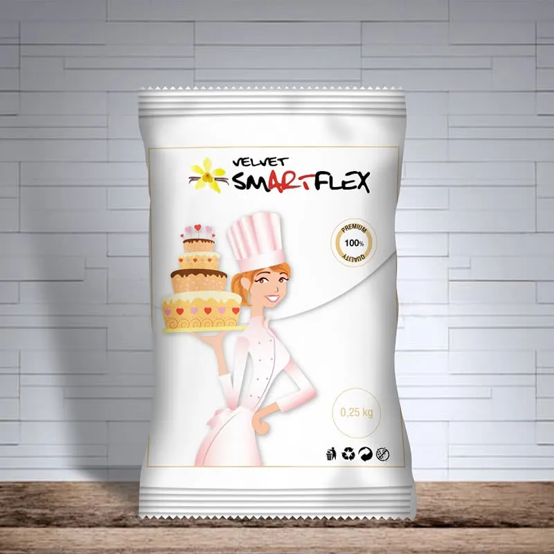 Smartflex Velvet biały - masa cukrowa 0,25 kg smak waniliowy