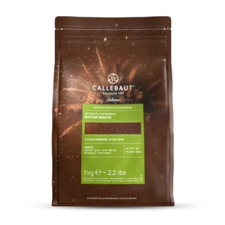 Alkalizowane Kakao Callebaut Extra Brute - 100% kakao, 22-24% tłuszczu - DCP-22BOEXB-E0-89B - 1 kg