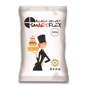zdjęcie Smartflex Black Velvet – czarna masa cukrowa 0,25 kg – smak waniliowy