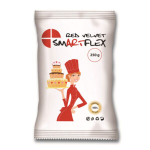 zdjęcie Smartflex Red Velvet – czerwona masa cukrowa 0,25 kg – smak waniliowy