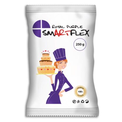 Masa cukrowa/lukier plastyczny Smartflex Velvet - Royal Purple Velvet – fioletowa - 4 kg- smak waniliowy