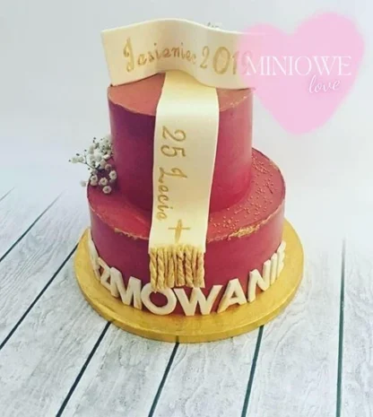 Tortowy Alfabet Klasyczny - Miniowe Love
