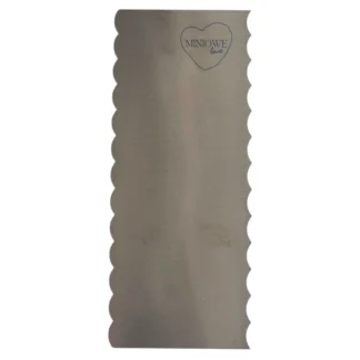 Metalowa Skrobka/Packa/Blaszka do tortów - Falbanka 19,5 cm - Miniowe Love