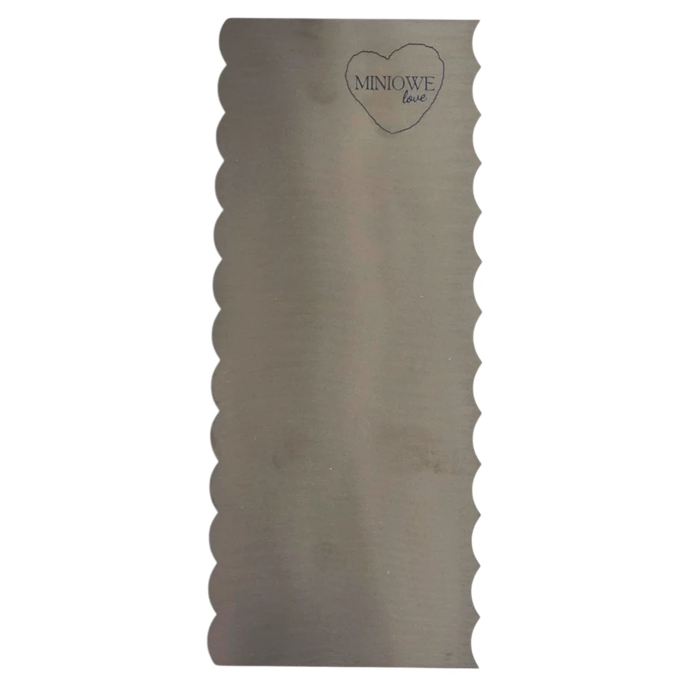 Metalowa Skrobka/Packa/Blaszka do tortów - Falbanka 19,5 cm - Miniowe Love