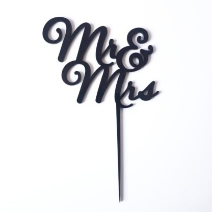 Topper na tort - Miniowe Formy - Mr&Mrs Czarny