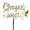 Topper na tort – Miniowe Formy – Chrzest Święty Gołąb 12 cm Złoty