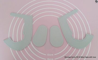 Foremka do masy cukrowej – Misiowe Butki 8 cm - Miniowe Formy
