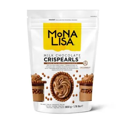 Czekoladowe perełki, posypka Crispearls™ Mleczne – Mona Lisa – 0,8 kg