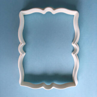 Foremka na tort lub ciasteczka Etykieta, Ramka, Ornament 1 - Miniowe Formy - 10 x 6 cm