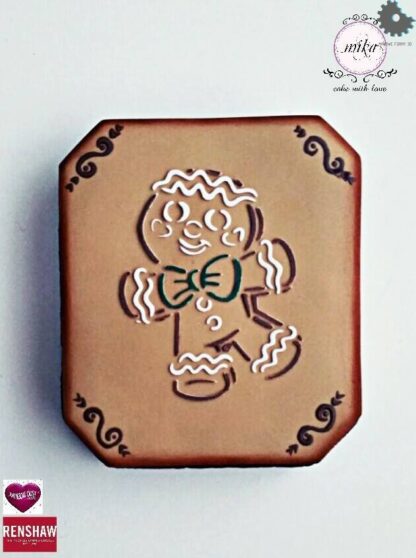 Foremka na tort lub ciasteczka Etykieta, Ramka, Ornament 4 - Miniowe Formy - 10 x 8,5 cm