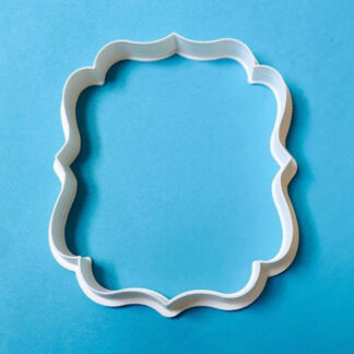 Foremka na tort lub ciasteczka Etykieta, Ramka, Ornament 8 - Miniowe Formy - 10 x 8,1 cm