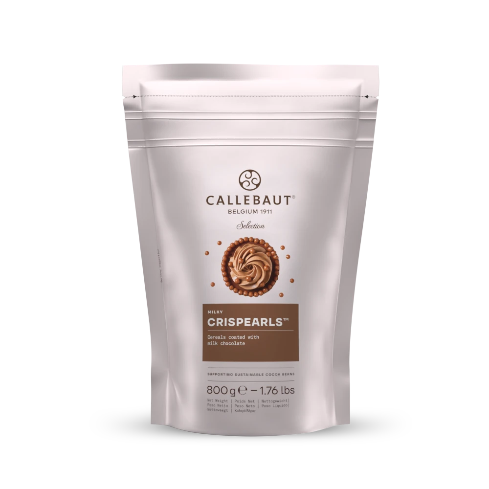 Czekoladowe perełki Crispearls™ Mleczne – Callebaut – 0,8 kg