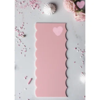 Packa do dekoracji tortów - Szeroka Falbanka 19,5 cm Miniowe Love