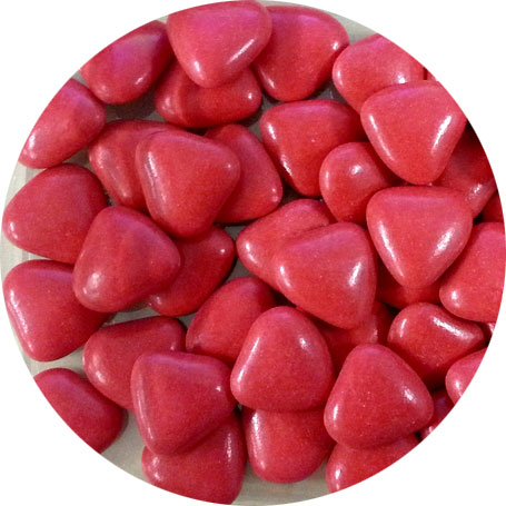 Czekoladowe serca, serduszka czerwone (50 g)