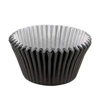Papilotki Foliowane Czarne PME - 30 szt.
