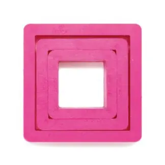 Foremka Kwadrat - zestaw 3 szt. - Decora