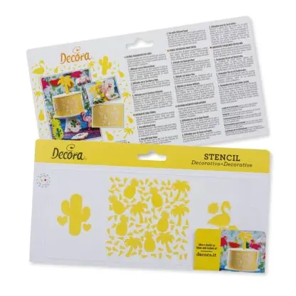 Szablon kulinarny do dekoracji - Kaktus, Palma, Ananas, Flaming - Decora - obrazek 3