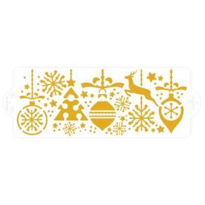 Szablon kulinarny do dekoracji - Choinka, Bombka, Renifer, Płatki Śniegu - Decora III