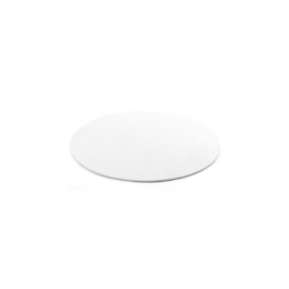 Podkład pod tort prostokątny sztywny, cienki, wytrzymały - Biały Ø 16 cm, grubość 0,3 cm Decora
