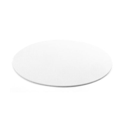 Podkład pod tort okrągły sztywny, cienki, wytrzymały - Biały Ø 30 cm, grubość 0,3 cm Decora