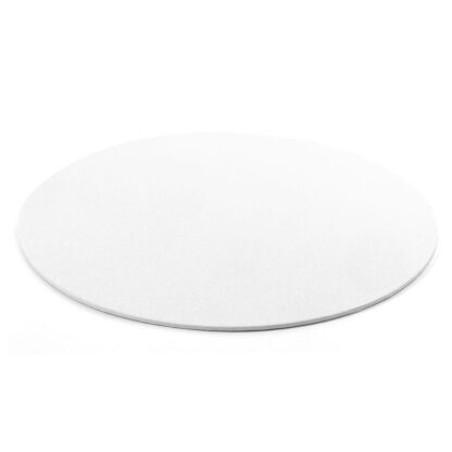 Podkład pod tort okrągły sztywny, cienki, wytrzymały - Biały Ø 36 cm, grubość 0,3 cm Decora