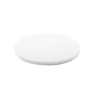 Podkład pod tort okrągły sztywny, gruby, wytrzymały - Biały - średnica: 30 cm, grubość: 1,2 cm - Decora