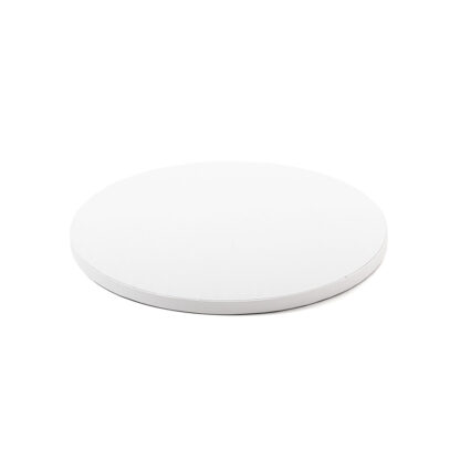Podkład pod tort okrągły sztywny, gruby, wytrzymały - Biały - średnica: 30 cm, grubość: 1,2 cm - Decora