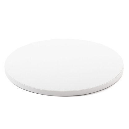 Podkład pod tort okrągły sztywny, gruby, wytrzymały - Biały - średnica: 505 cm, grubość: 1,2 cm - Decora