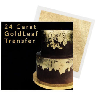 Złoto jadalne 24 karatowe w płatkach do dekoracji - 1 listek 8x8 cm