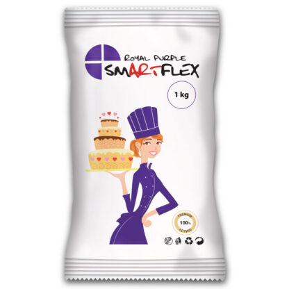 Masa cukrowa/lukier plastyczny Smartflex Velvet - Royal Purple Velvet – fioletowa - 1 kg- smak waniliowy