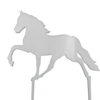 Topper Koń 12 x 9,6 cm - Biały - Miniowe Formy