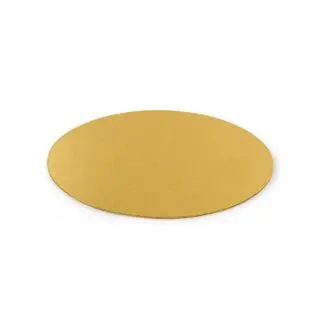 Cienki podkład pod tort Okrągły Złoty Ø 25 cm, h 0,3 cm Decora