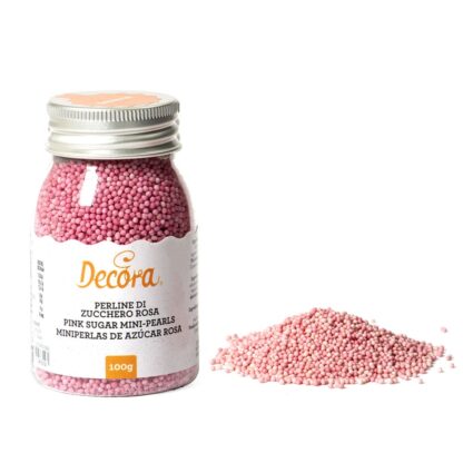 Cukrowa Posypka Maczek Różowy 100 g - Decora