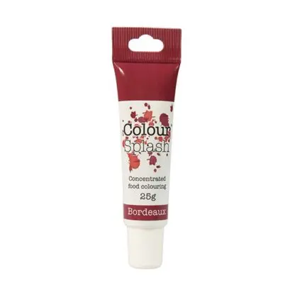 Barwnik w żelu Colour Splash w tubce - Bordowy (25g)